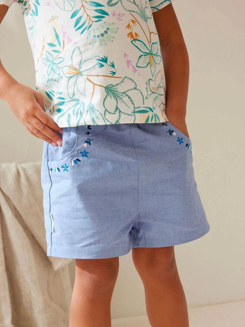 Short bébé Océan d'amour   Bleu