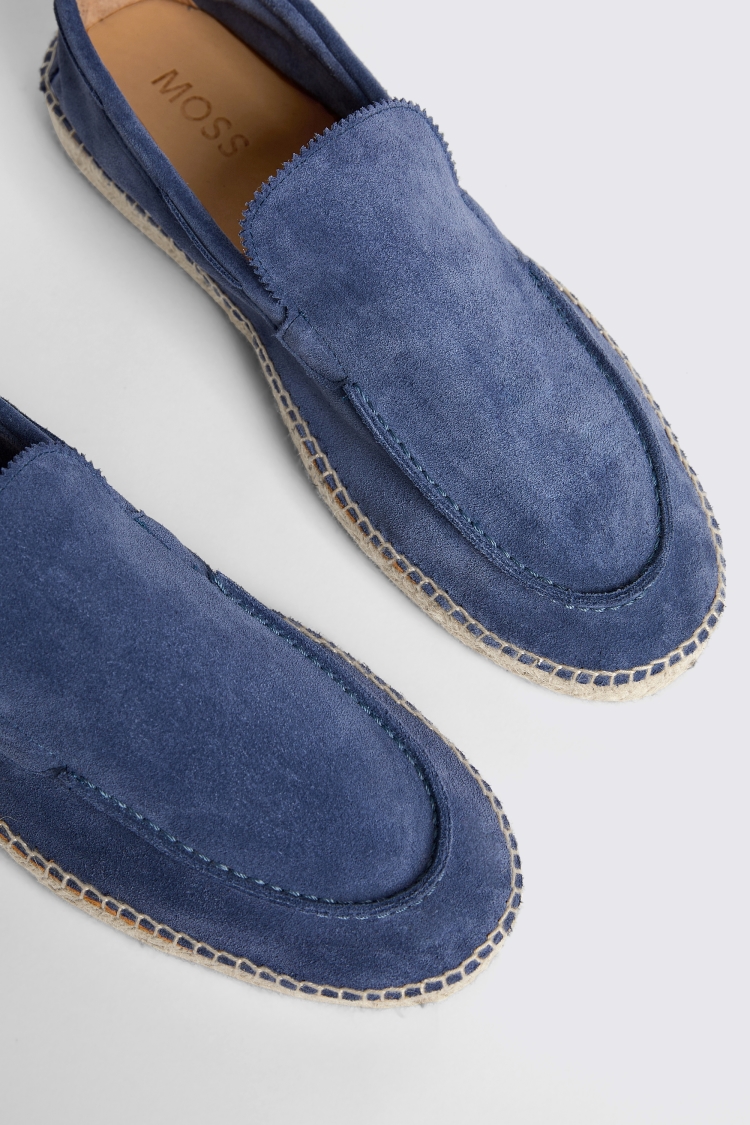Blue Suede Espadrille