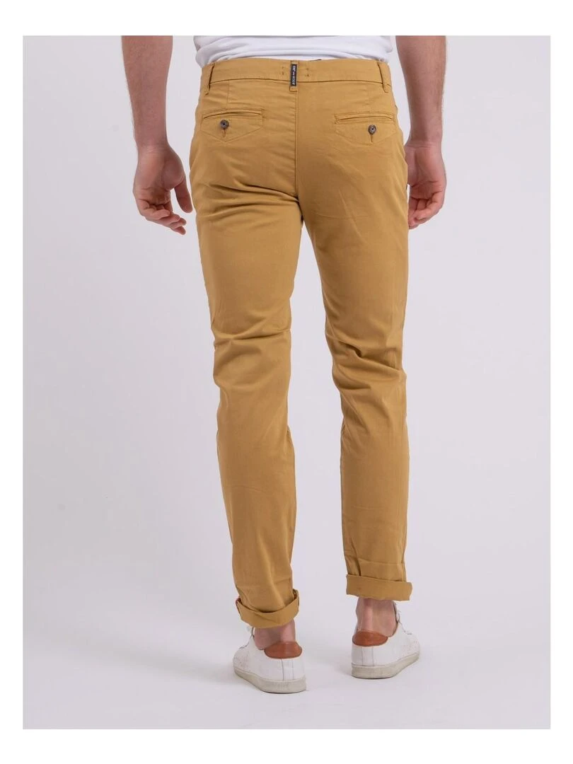 Pantalon chino CALES Moutarde