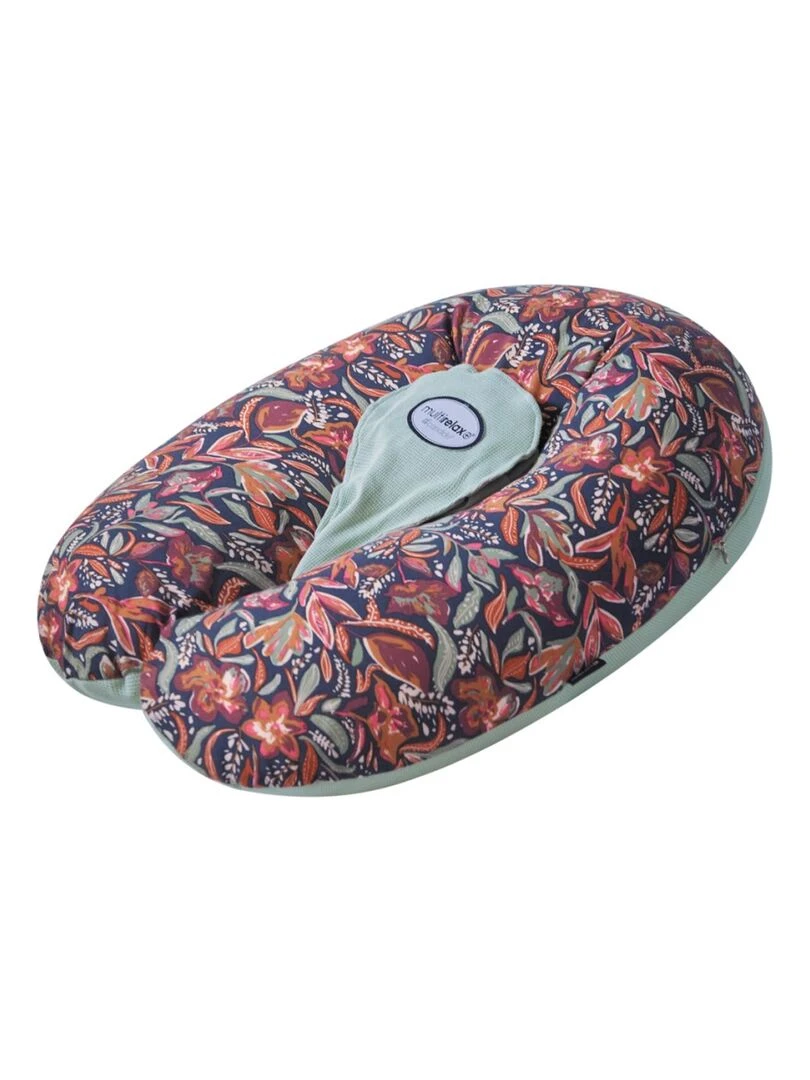Candide Coussin de maternité et d'allaitement Multirelax jersey floral/vert Gris Multicolore