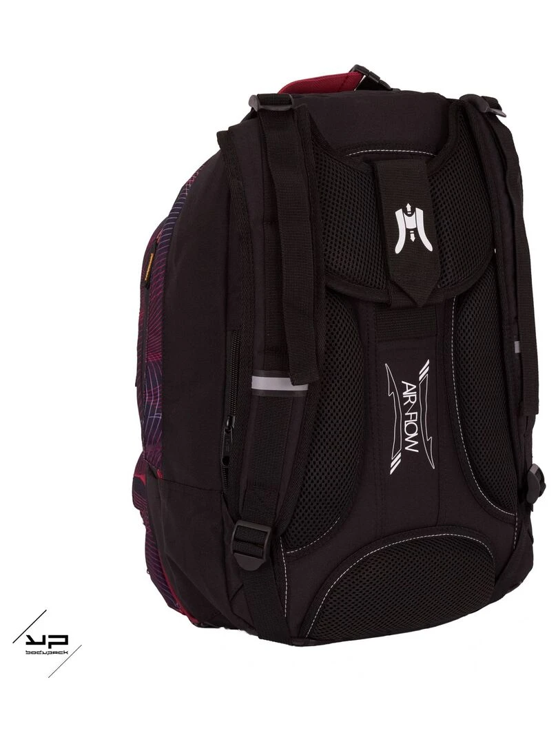 BODYPACK Sac à dos recyclé dos réglable moiré fuchsia   Violet