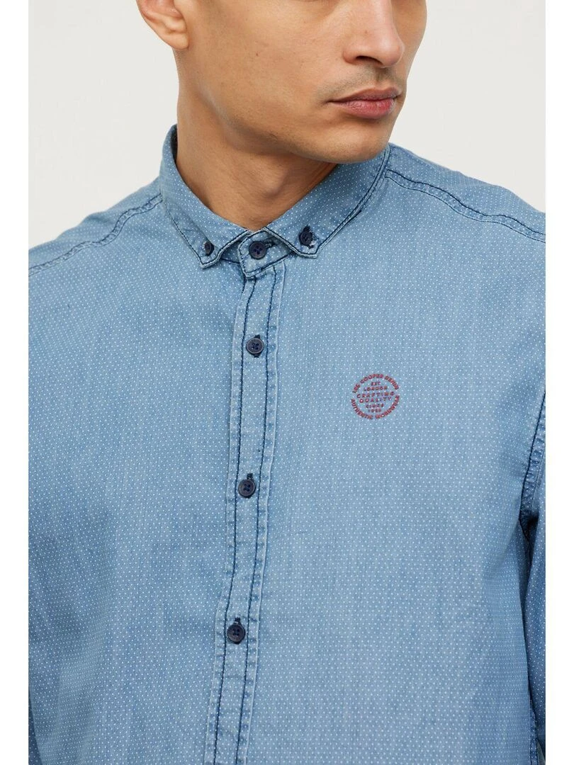 Lee Cooper   Chemise coton  DAKER   Bleu