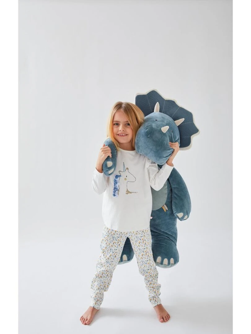 Pyjama 2 pièces licorne en jersey    Noukie's   Blanc