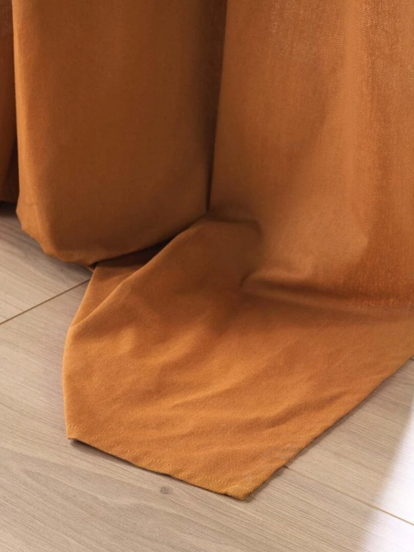 Rideau d'ameublement en poly/coton recyclé   Marron clair