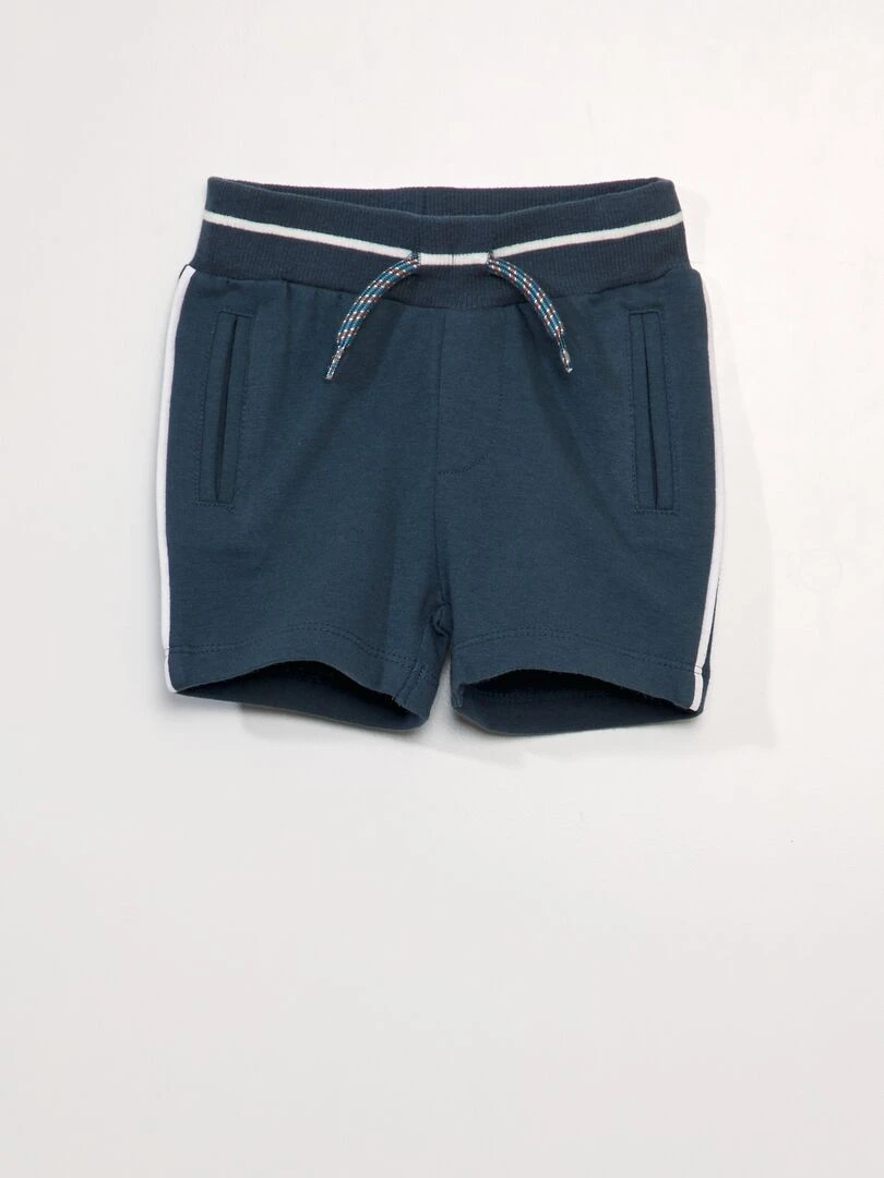 Short molleton sportswear Bleu canard