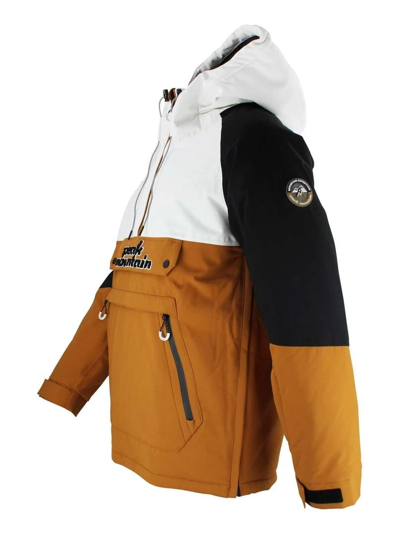 Blouson de ski passe tête homme CANVIKO   PEAK MOUNTAIN   Beige