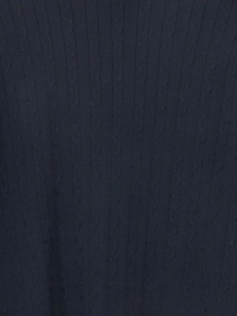 Pull en maille torsadée   Bleu