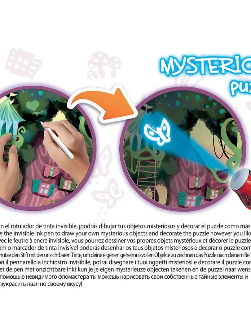Puzzle 200 pièces : Mysterious Puzzle Junior : Forêt Enchantée   N/A
