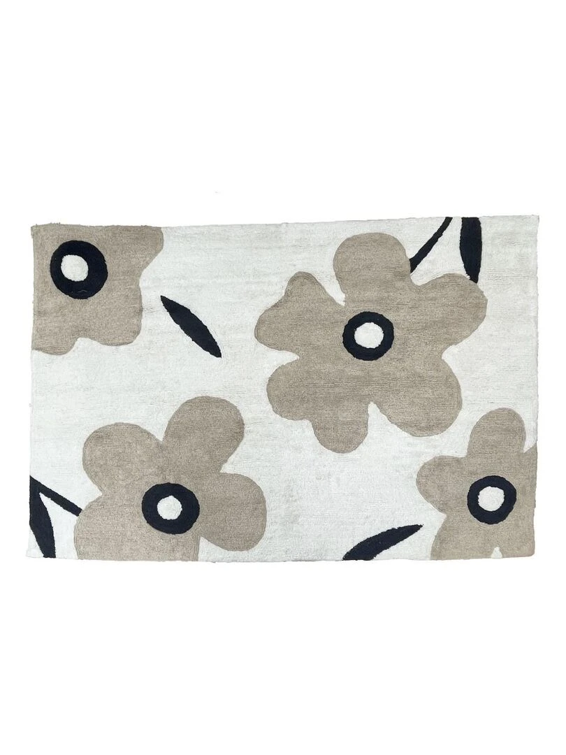 Future Home Tapis en coton tufté ecru Beige