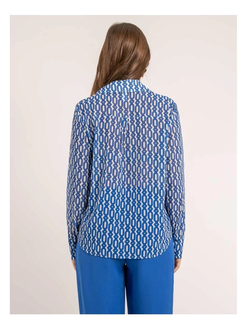 Chemise motifs OBSY Bleu