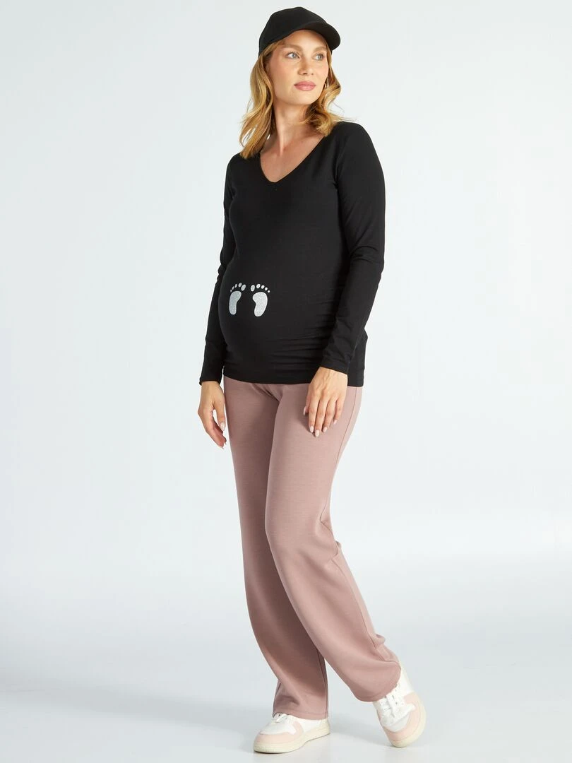 T shirt grossesse noir