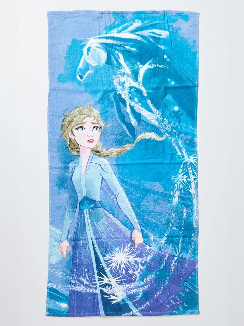 Serviette de plage 'Reine des Neiges' Bleu