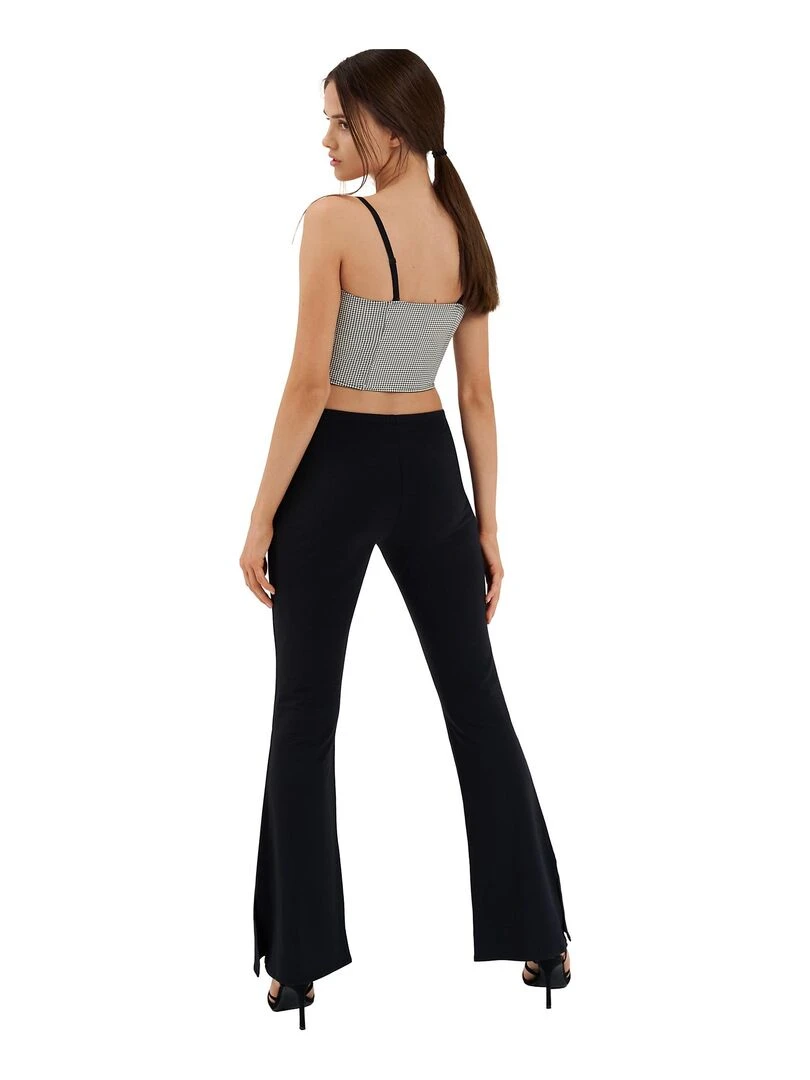 Bas pyjama pantalon évasé Mia   Noir