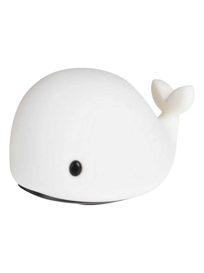 Veilleuse lumineuse tactile en silicone Baleine Multicolore