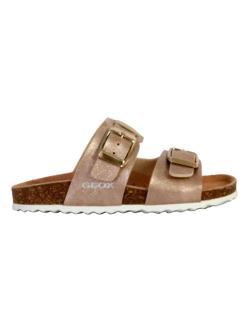 Sandales Cuir Enfant Geox Adriel Rose