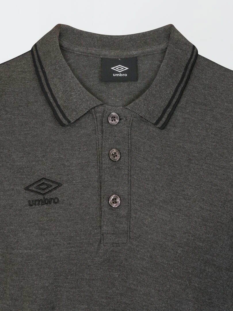 Polo 'Umbro' en piqué de coton   Gris