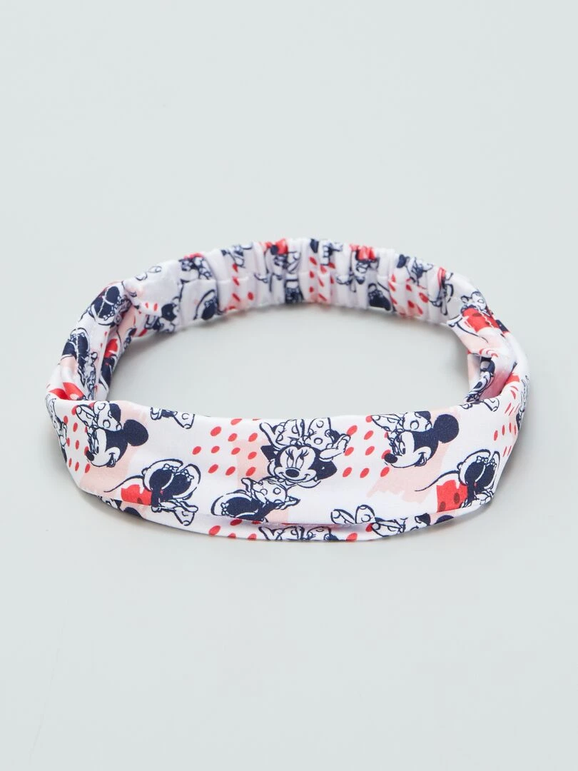 Bandeau d'été élastique 'Minnie' blanc
