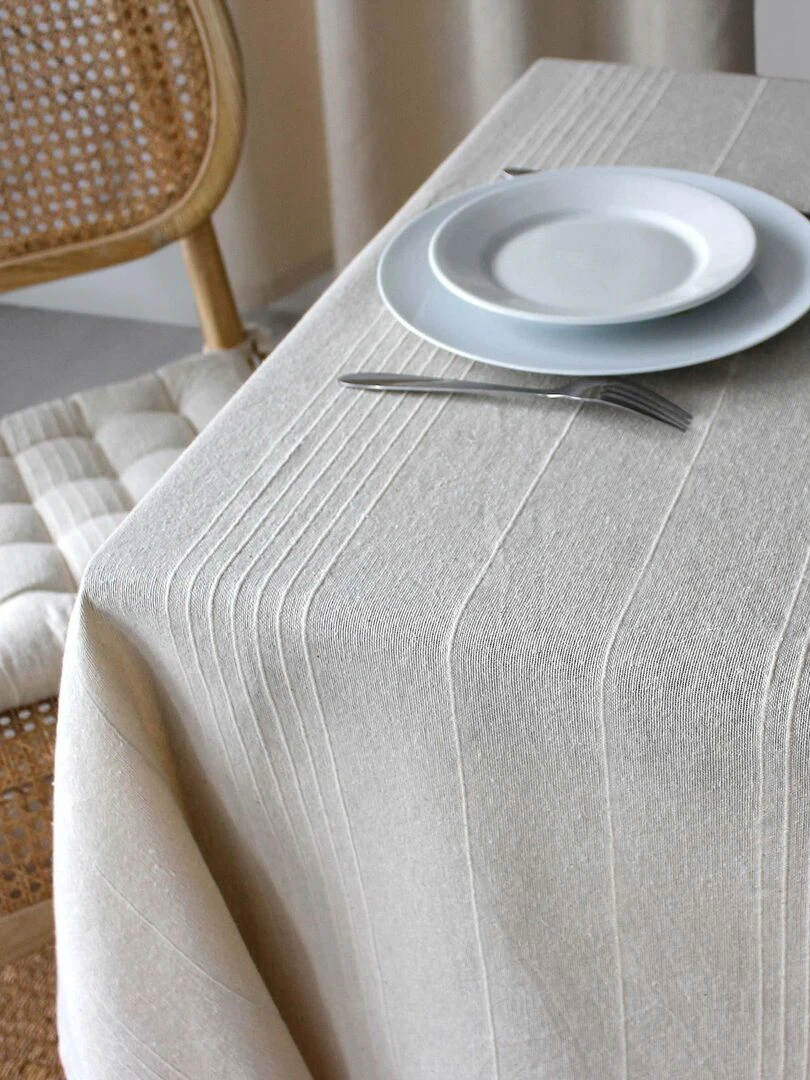 Nappe tendance en coton recyclé   Beige clair