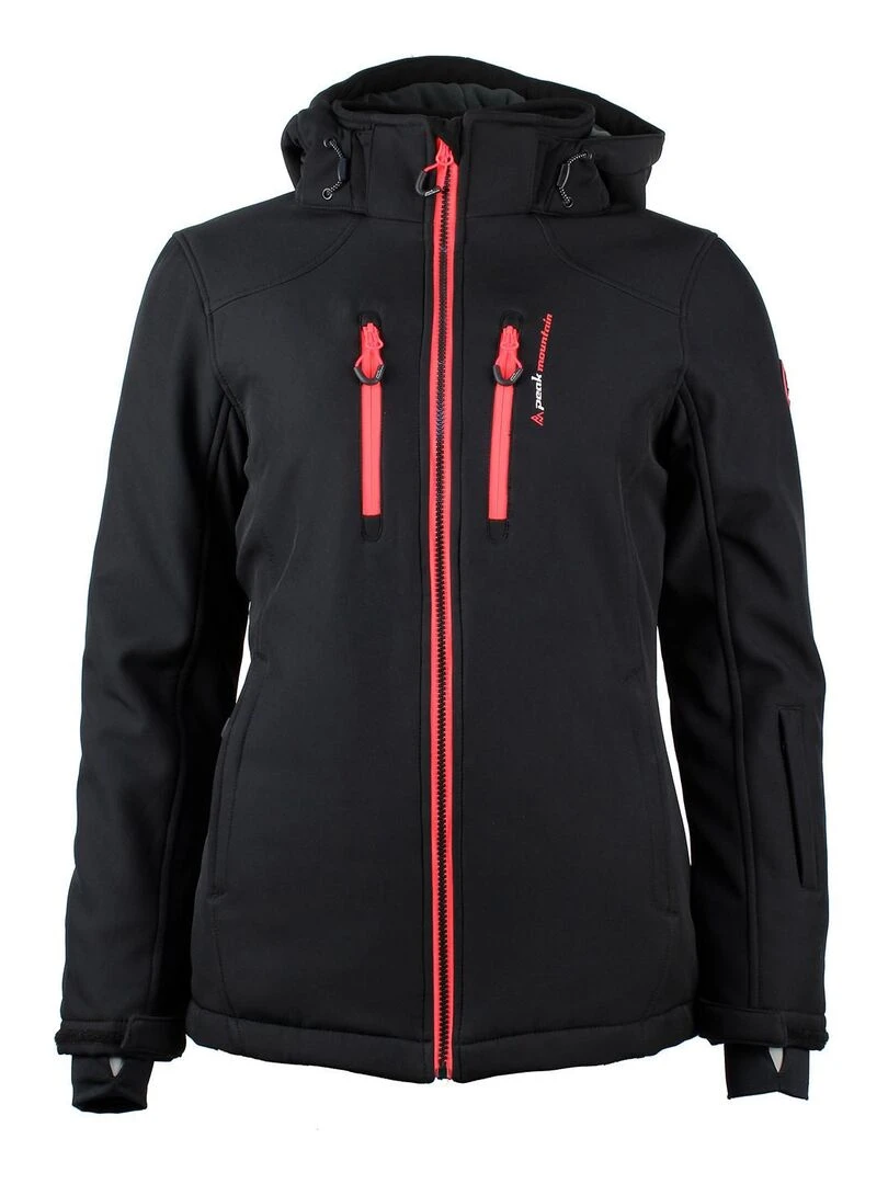 Blouson softshell femme ANADI PEAK MOUNTAIN Noir Noir