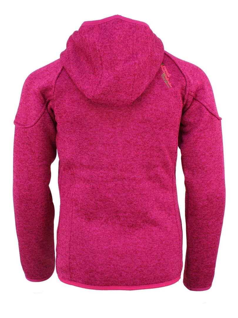 Blouson polaire fille FATORA PEAK MOUNTAIN Rose fushia