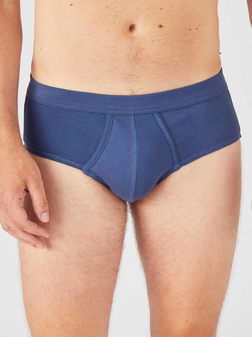 Lot de 3 slips ouverts Damart Bleu