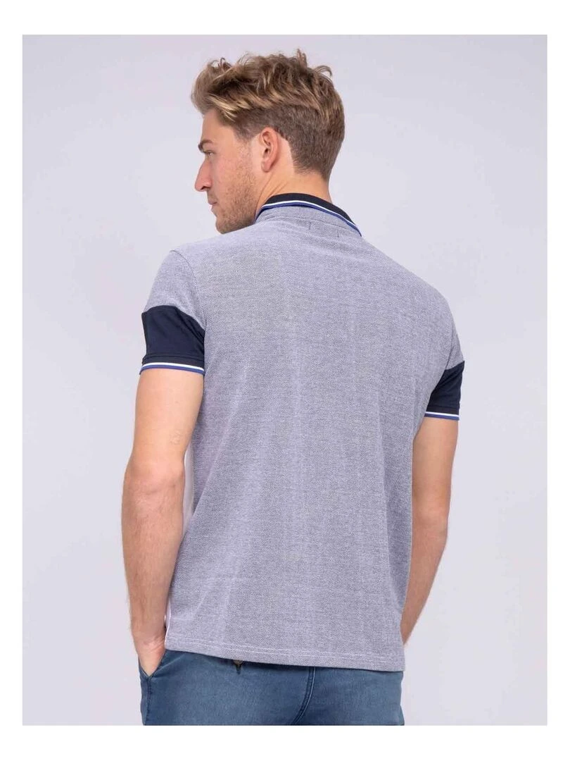 Polo pur coton PECOLO Bleu marine