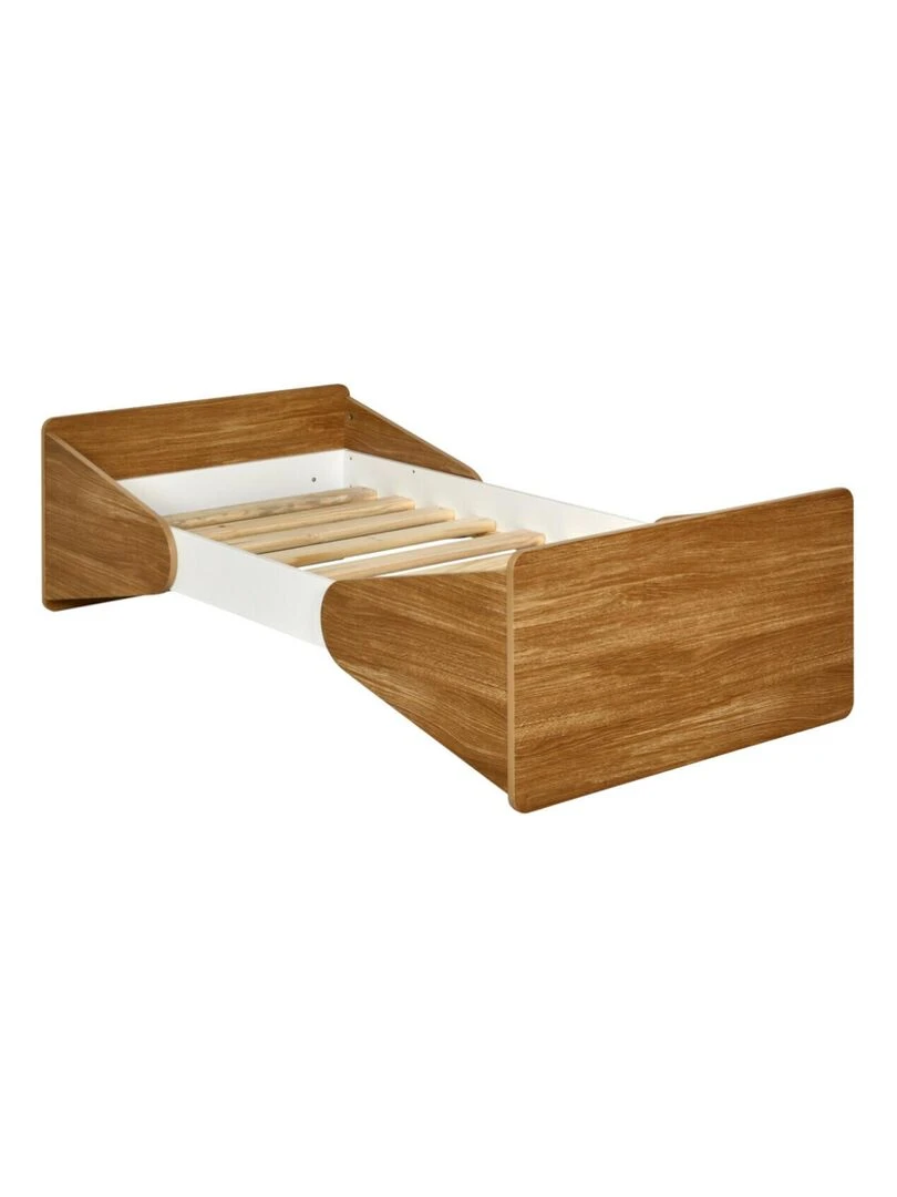 Lit enfant Zahia   AKITEN RETAIL   Blanc Marron