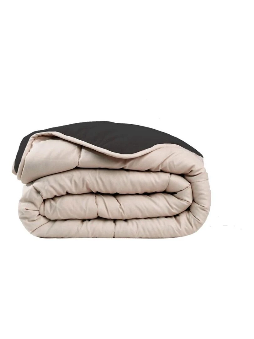 Couette bi matière très chaude 220x240 cm Today dune fusain Beige