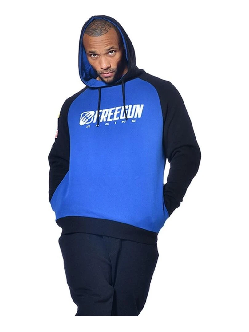 Sweat homme à capuche Collection Racing Freegun   Bleu