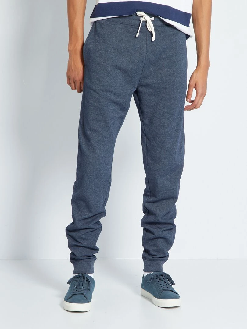 Pantalon en molleton  L36 +1m90   bleu marine