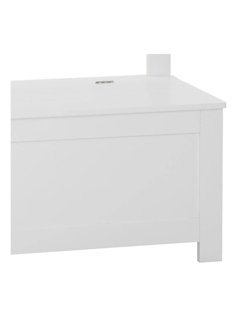 Banc coffre pour enfant en bois blanc   Blanc