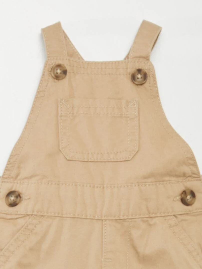 Salopette en molleton   Beige