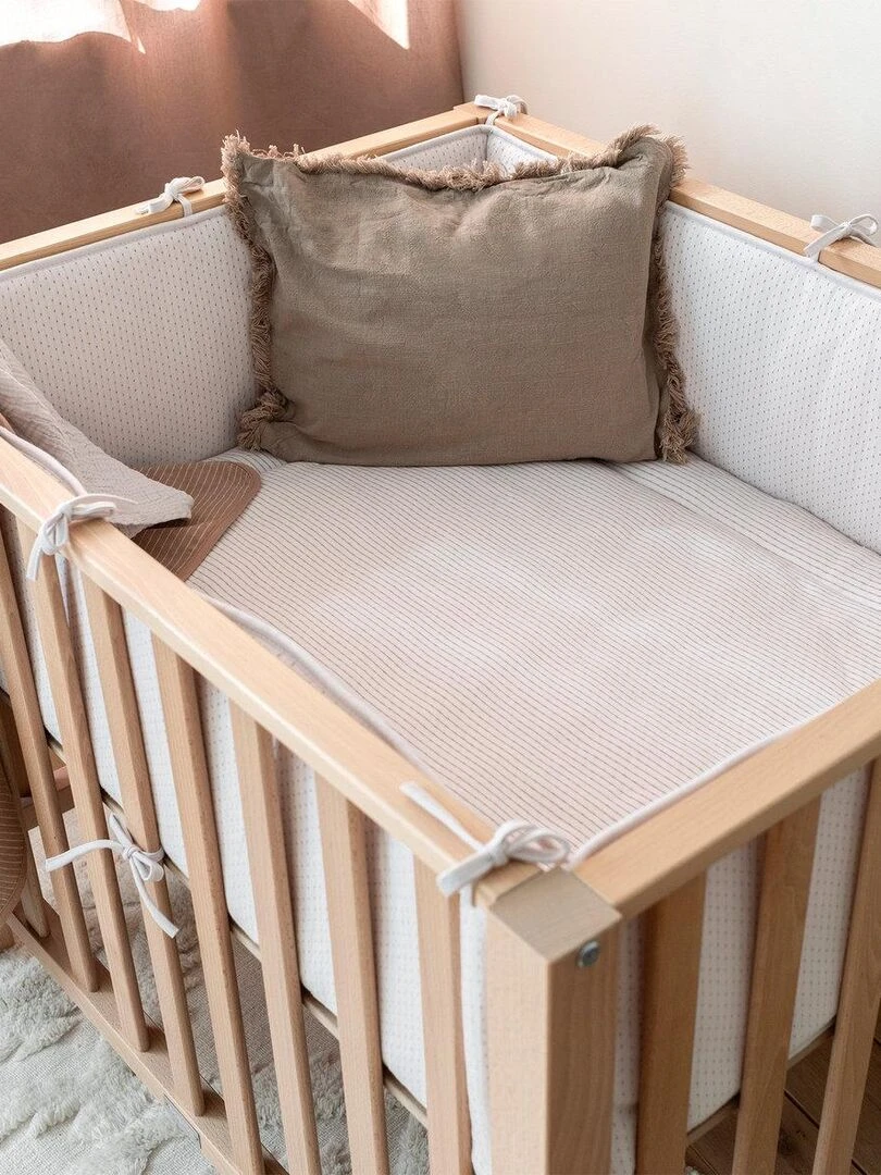 Bemini Tapis de parc et jeu Pady twin jersey   Beige grès