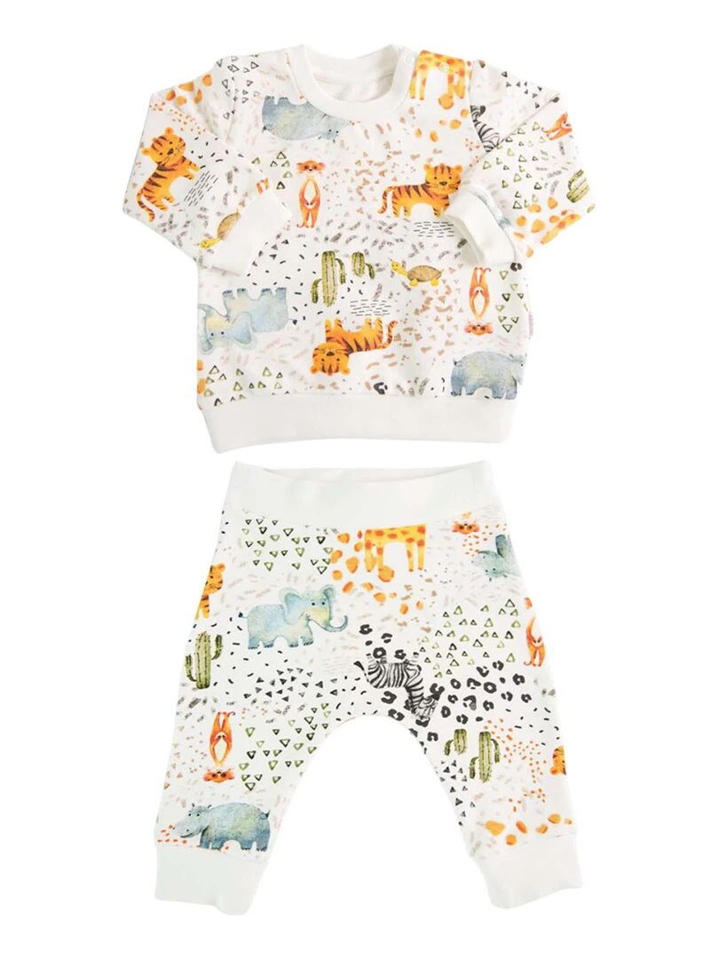 Ensemble bébé 2 pièces Safari Multicolore