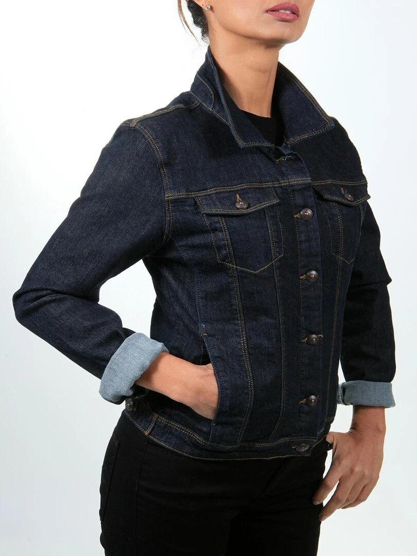 Veste en jeans stretch coupe ajustée ERA 'Rica Lewis' Bleu