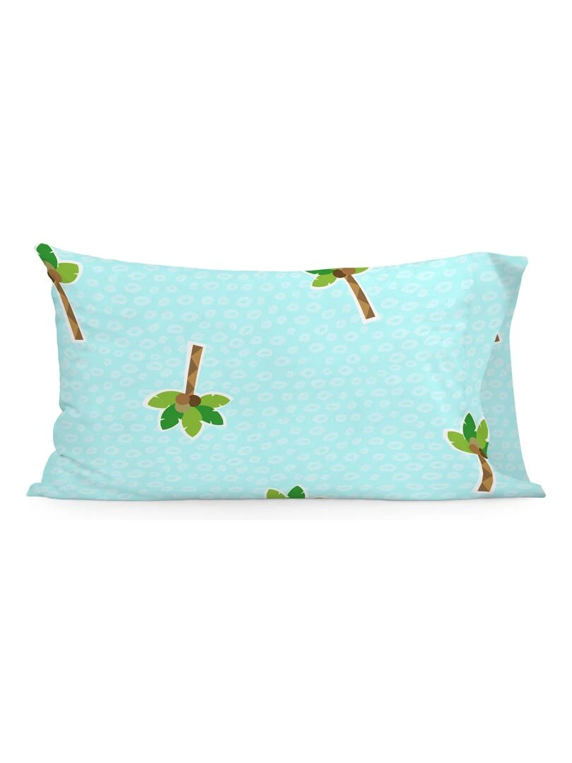 Taie d'oreiller Hippo Berceau "Happyfriday"   Bleu Vert