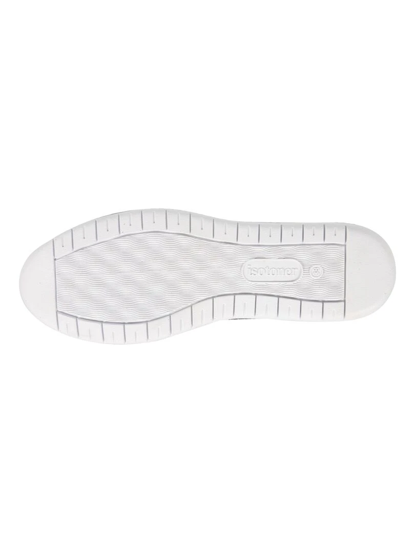 Baskets femme slip on à bandes Gris   Gris