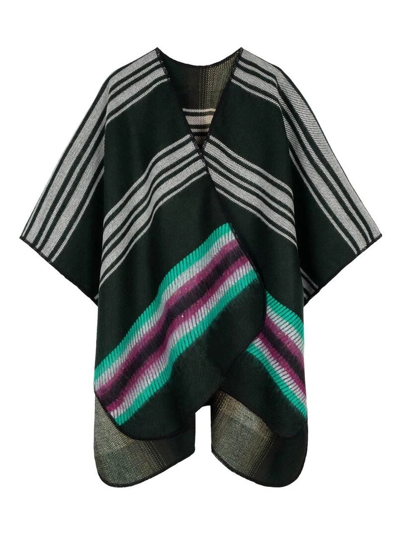Poncho Jinta Fabriqué en France Noir