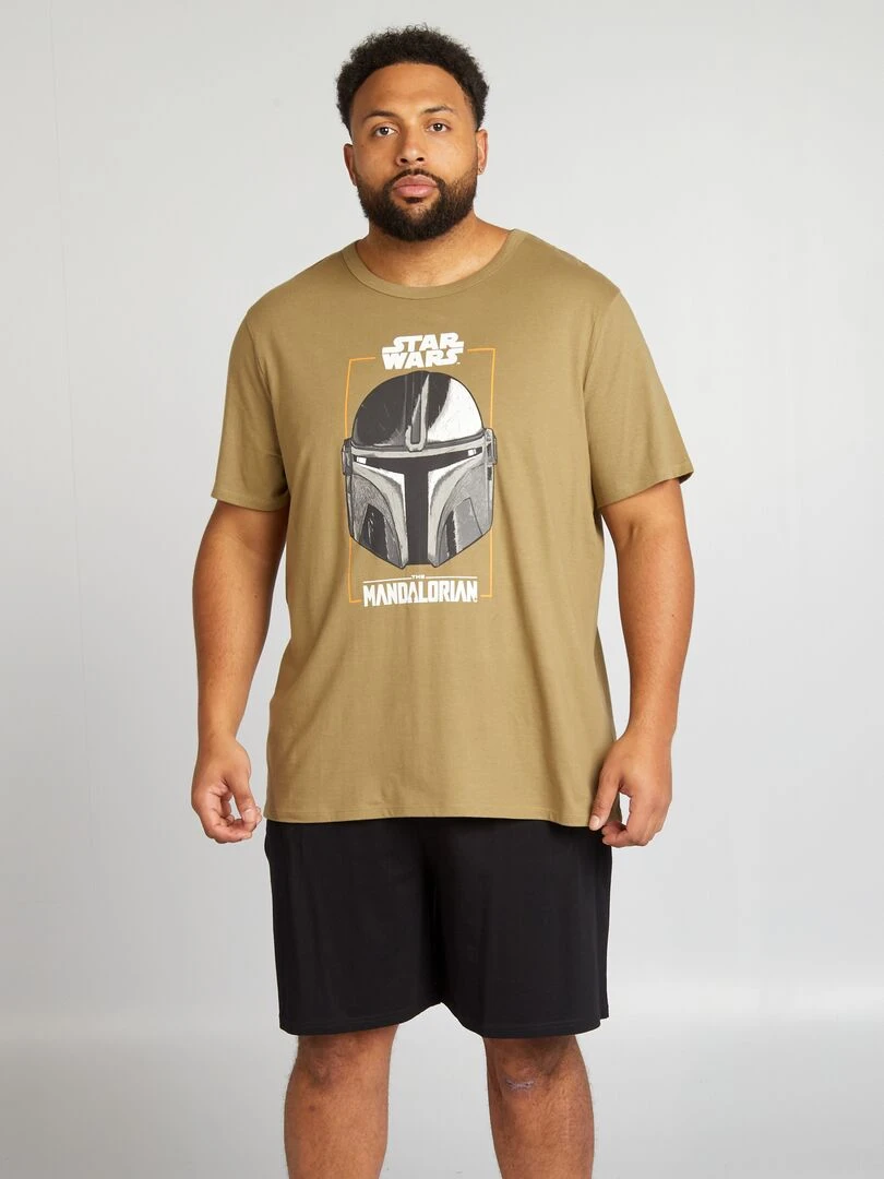 Ensemble de pyjama court 'Star Wars' 2 pièces Kaki