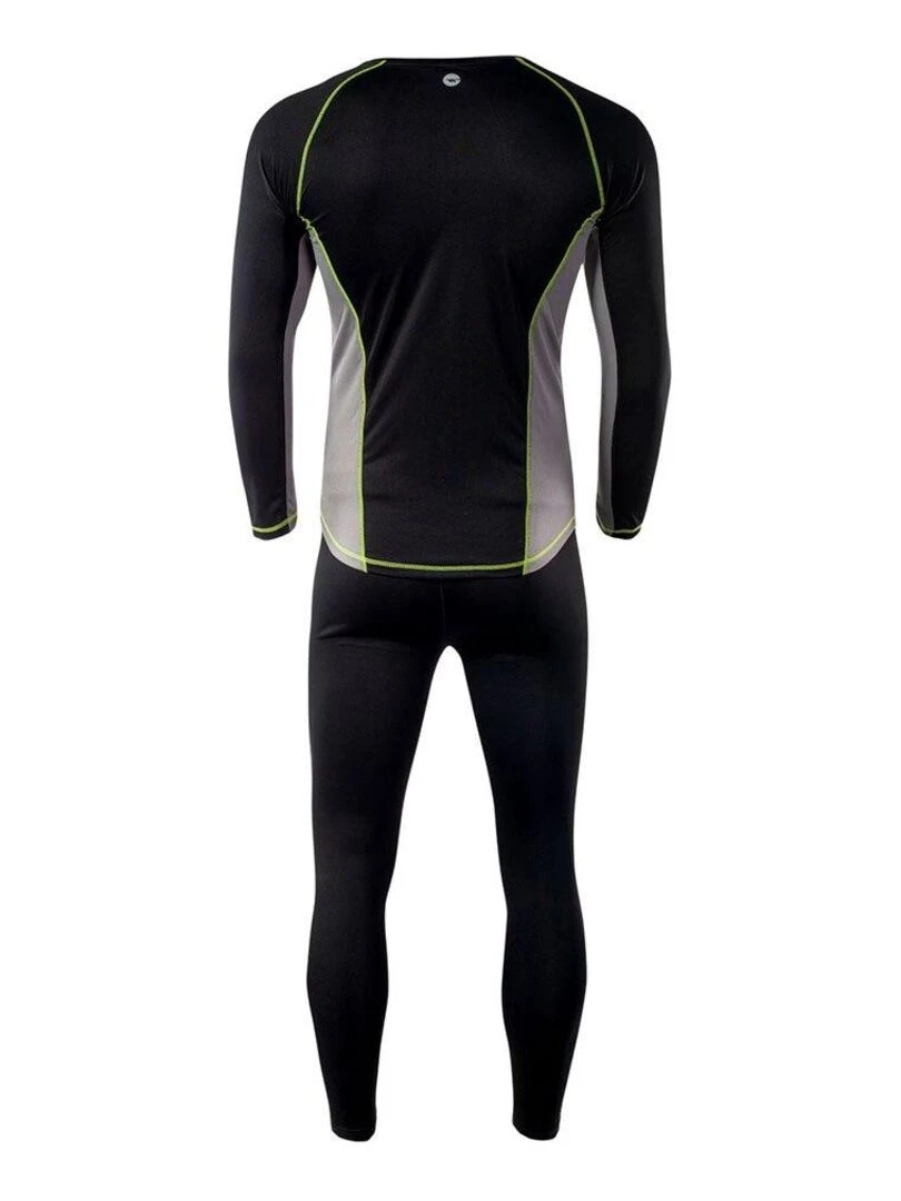 Hi Tec Ensemble Sous vêtements thermiques KAMO Noir Gris clair