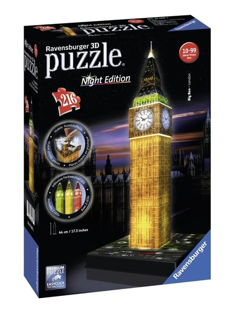 Puzzle 3D Big Ben de nuit N/A