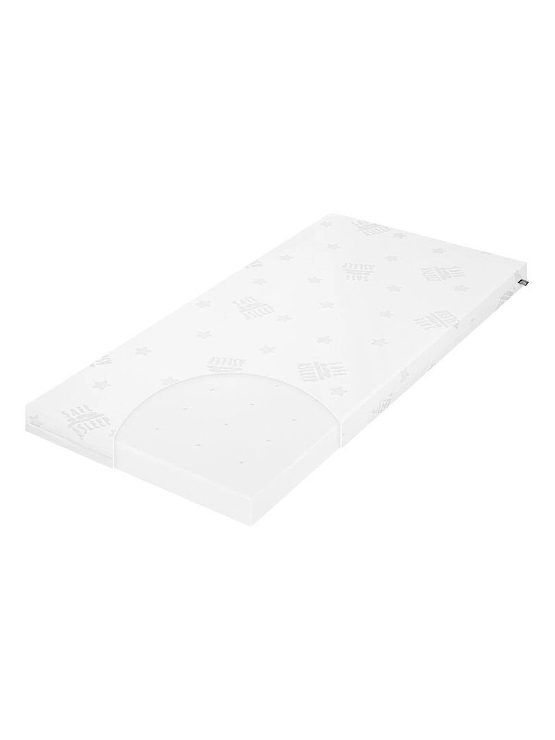 ROBA Matelas de Lit Bébé Climatisé et Déhoussable "Safe Asleep®" Air Balance Easy Blanc