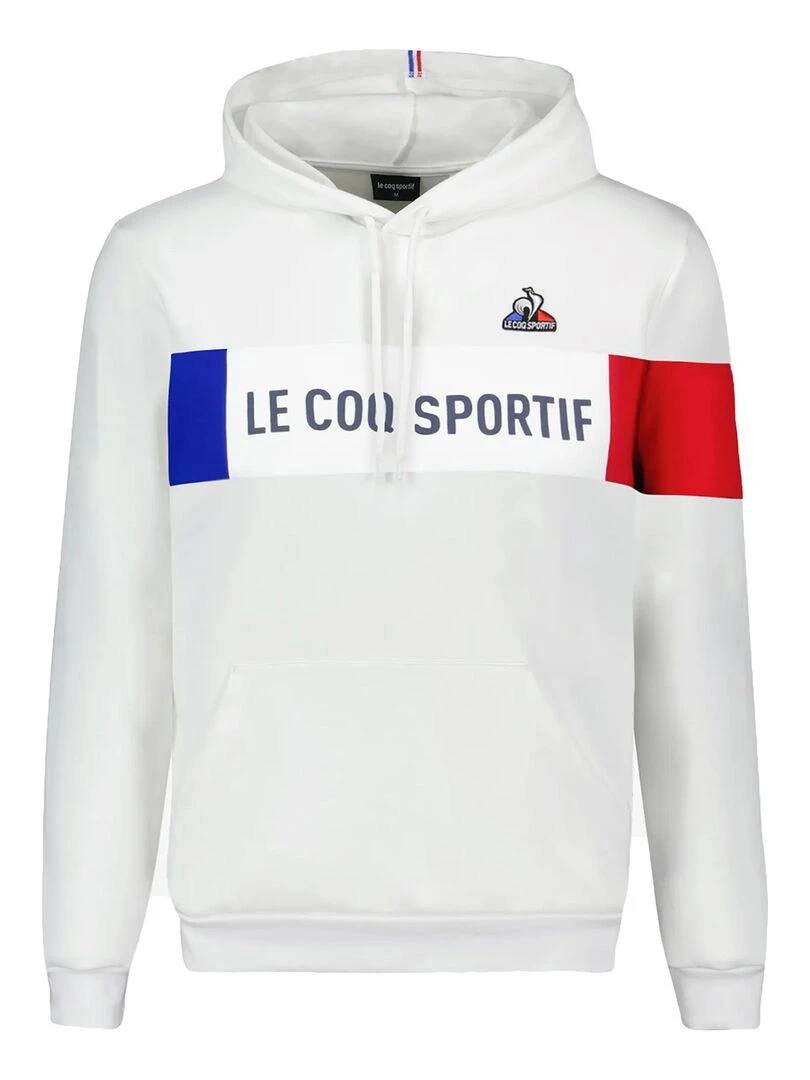 Sweat Le Coq Sportif Tricolore Hoody N°1 Blanc