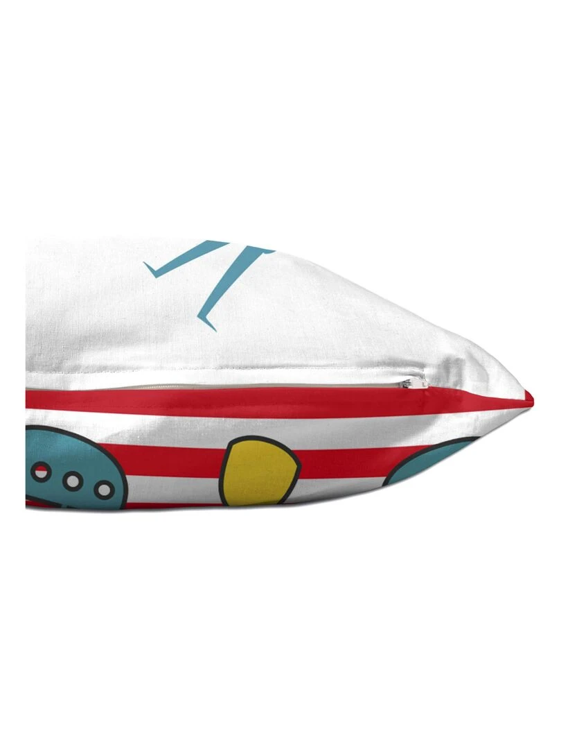 Housse de coussin Flying boy "Happyfriday"   Blanc