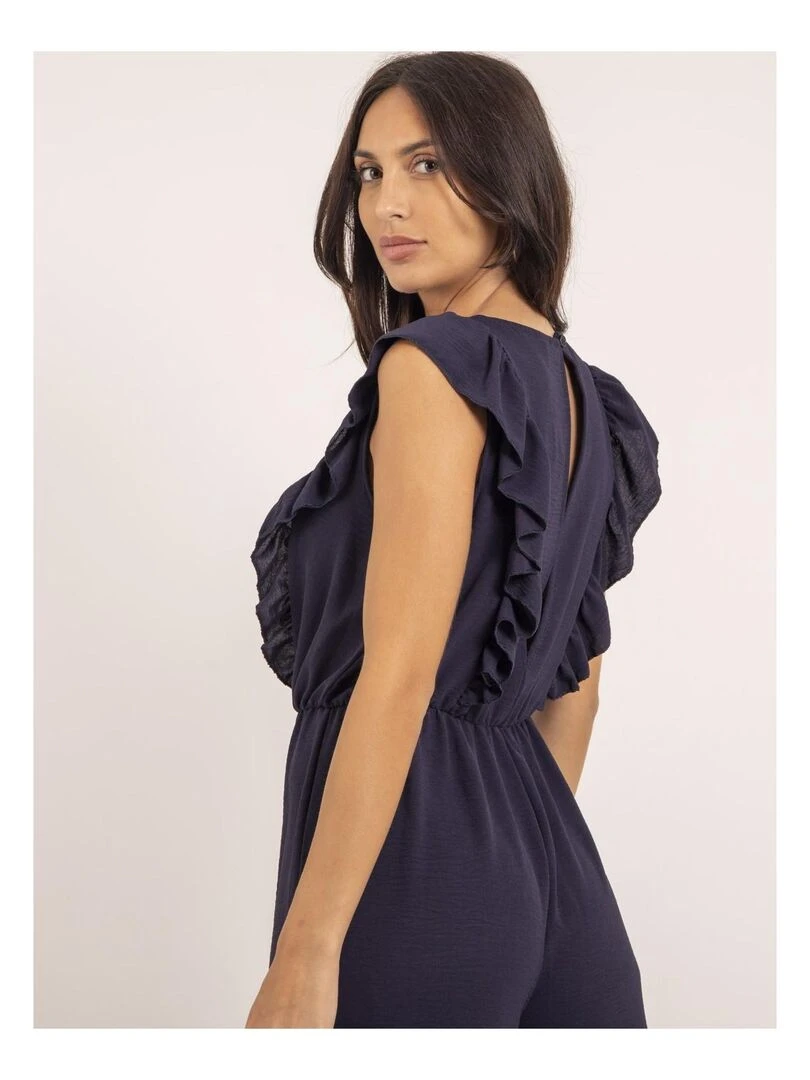 Combi pantalon fluide ELVIRA   Bleu marine