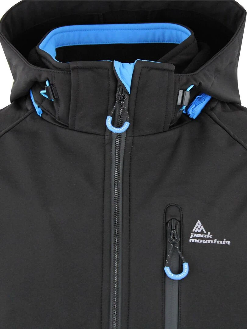 Blouson softshell homme CIMALEO   PEAK MOUNTAIN   Noir Noir