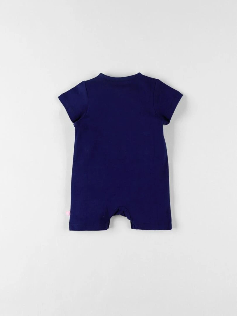 Combishort éléphant en jersey indigo Noukie's Bleu