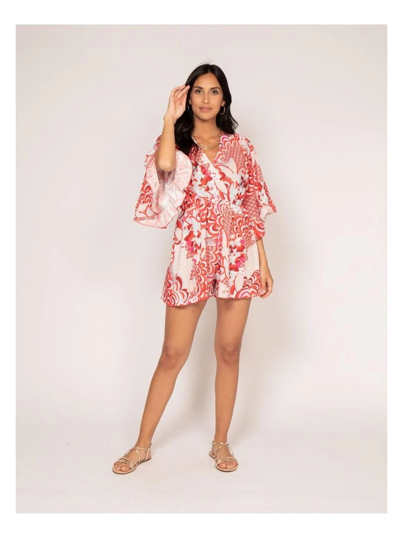 Combi short motifs XOTIS   Rouge
