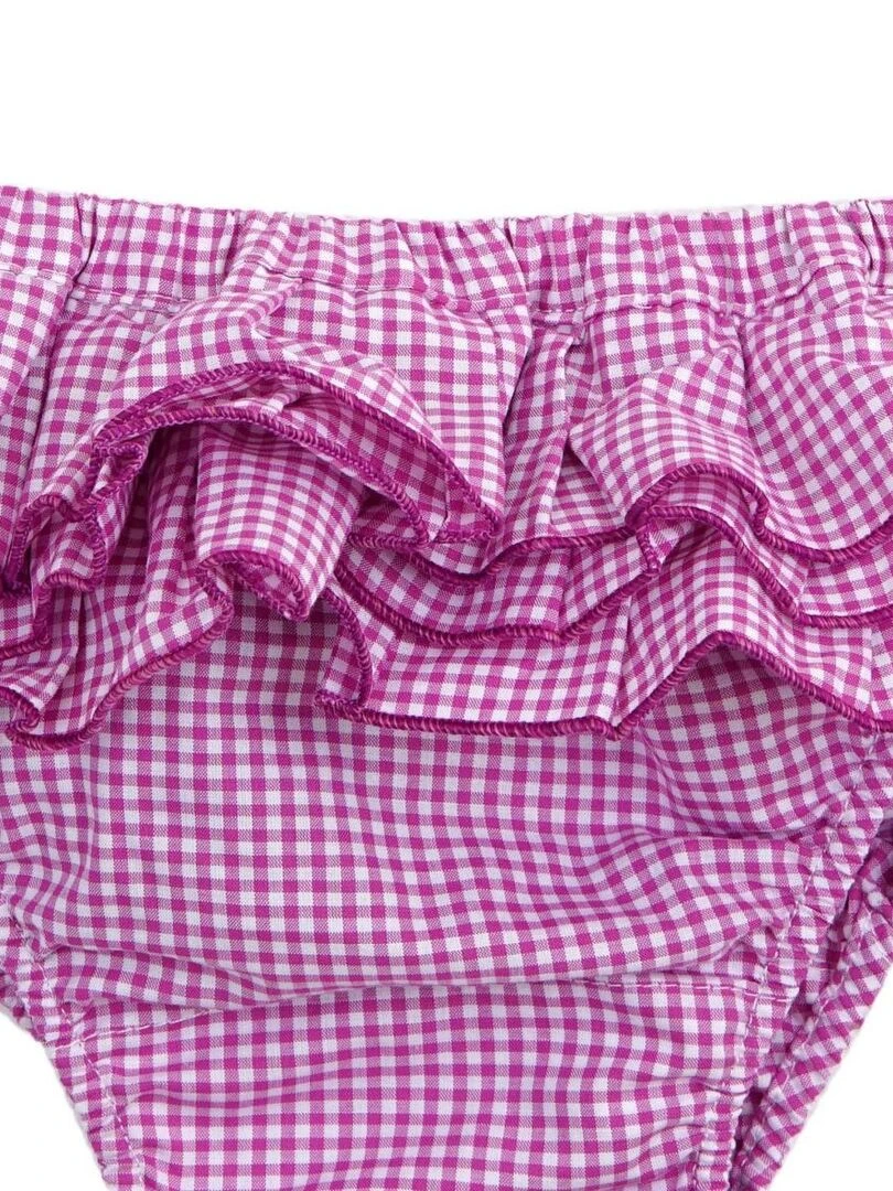 Maillot de Bain 2 Pièces Fille  Carrx Vichy Violet  SWAN   'LA FAUTE A VOLTAIRE'   Violet