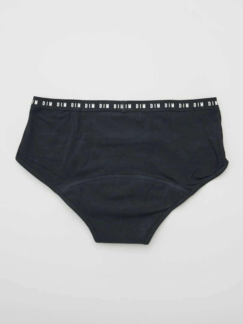 Shorty 'DIM' menstruel flux moyen   noir